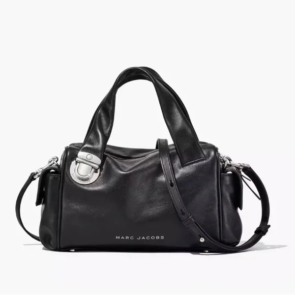 Marc Jacobs Black Leather Pushlock Satchel - Picture 1 of 9